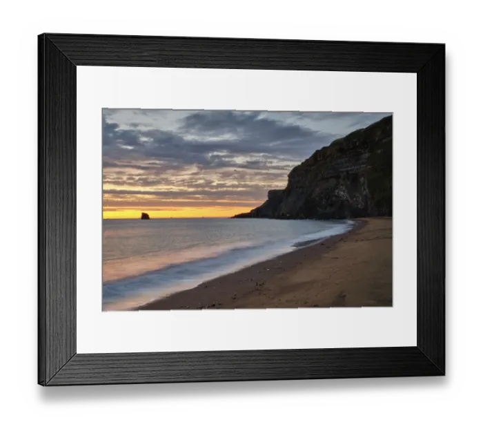 Framed Print : England, North Yorkshire, Saltwick Bay & Nab