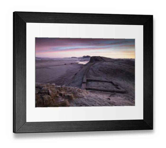 Framed Print : England, Northumberland, Hadrians Wall