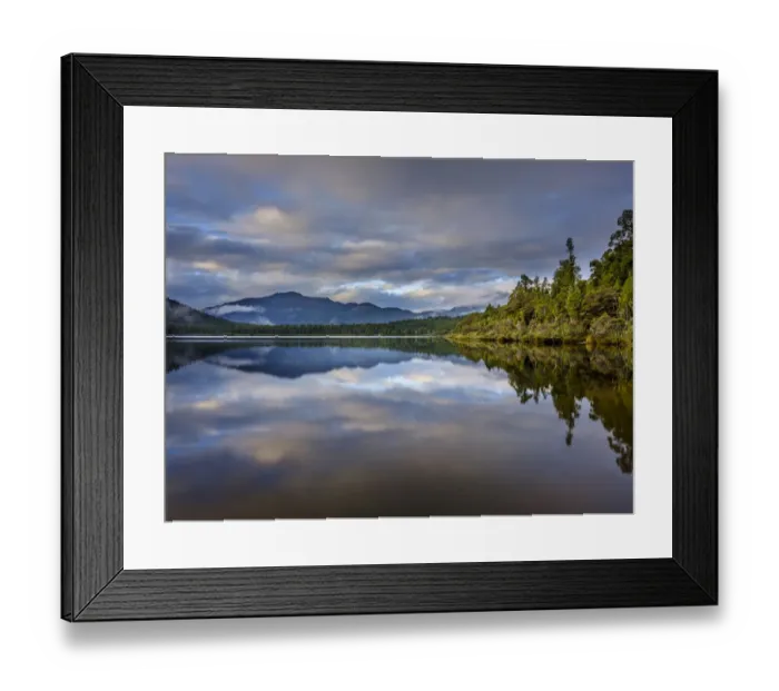 Framed Print : New Zealand, West Coast, Lake Paringa