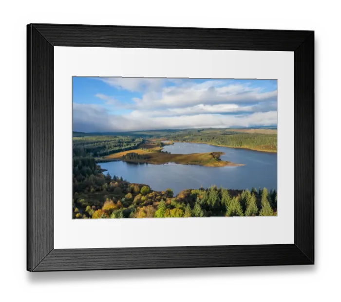 Framed Print : England, Northumberland, Kielder Water & Forest Park
