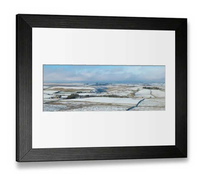 Framed Print : England, Northumberland National Park, Hadrian's Wall