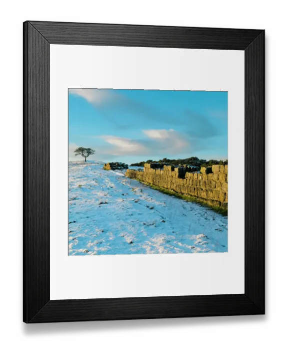 Framed Print : England, Northumberland National Park, Hadrian's Wall