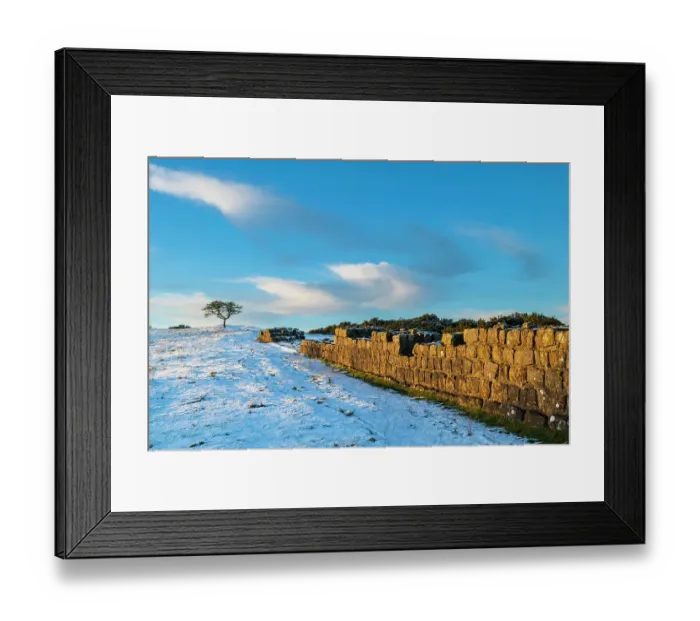 Framed Print : England, Northumberland National Park, Hadrian's Wall