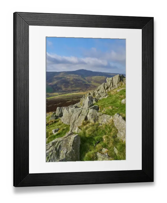 Framed Print : England, Northumberland National Park, Harthope Valley