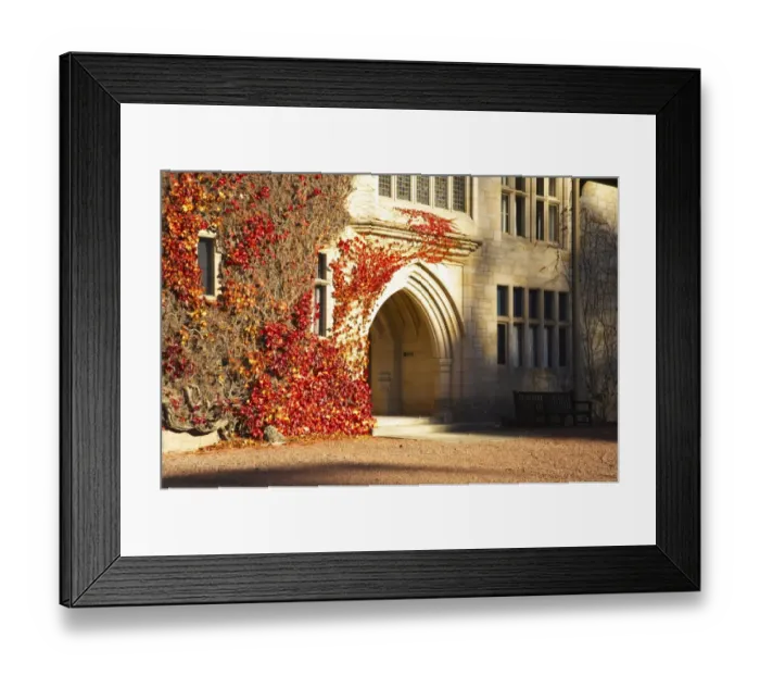 Framed Print : England, Northumberland, Cragside Gardens & Estate. Cragside house located within the gardens of the Cragside estate