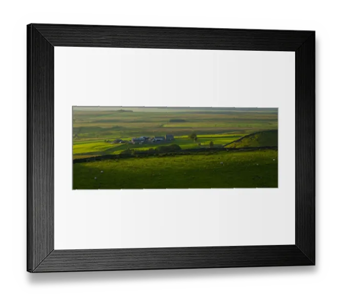 Framed Print : England, Northumberland, Hadrians Wall. Farmhouse and surrounding Northumberland countryside Framed Print : England, Northumberland, Hadrians Wall. Farmhouse and surrounding Northumberland countryside