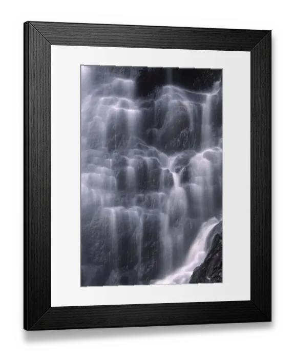 Framed Print : ENGLAND, Northumberland, Bellingham. The flowing waterfall of Hareshaw Linn a popular spot located within Northumberland