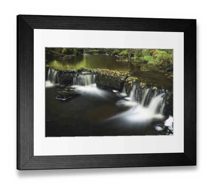 Framed Print : ENGLAND, Northumberland, Northumberland National Park. The flowing waters of the Hareshaw Burn complemented by Framed Print : ENGLAND, Northumberland, Northumberland National Park. The flowing waters of the Hareshaw Burn complemented by