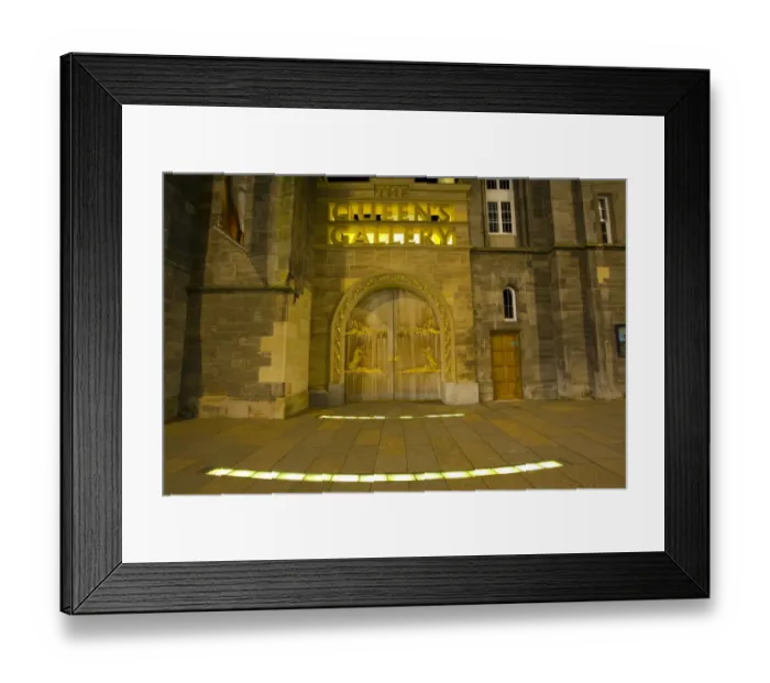 Framed Print : Scotland, Edinburgh, Queens Gallery. The Queens Gallery, originally built as the Holyrood Free Church, which forms part of the Palace of