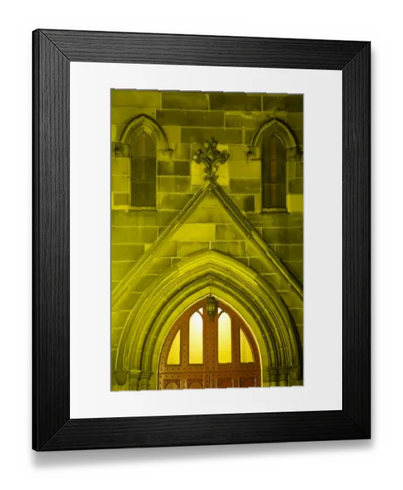 Framed Print : Scotland, Edinburgh, Edinburgh City. Frontage of a church along the Georgian Calton Terraces