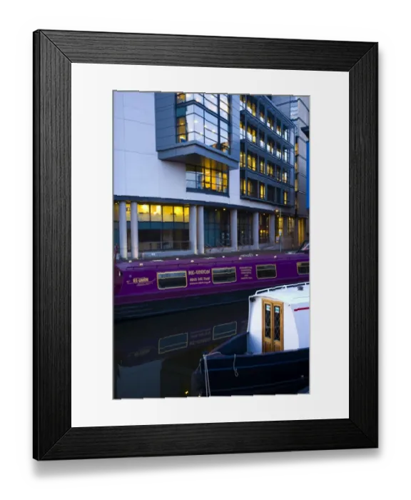 Framed Print : Scotland, Edinburgh, Fountainbridge. Canal Boats moored in the Lochrin Basin near Fountainbridge Framed Print : Scotland, Edinburgh, Fountainbridge. Canal Boats moored in the Lochrin Basin near Fountainbridge