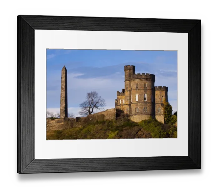 Framed Print : Scotland, Edinburgh, Calton Hill. Thomas Hamilton?s obelisk and Governor?s House located on Calton Hill Framed Print : Scotland, Edinburgh, Calton Hill. Thomas Hamilton?s obelisk and Governor?s House located on Calton Hill