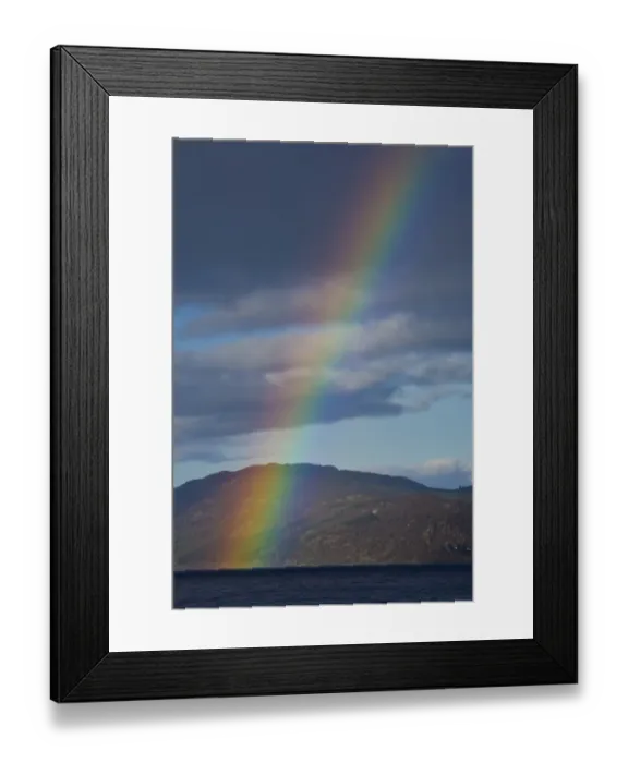 Framed Print : Scotland, Scottish Highlands, Loch Ness. A rainbow over Loch Ness, Great Glen Framed Print : Scotland, Scottish Highlands, Loch Ness. A rainbow over Loch Ness, Great Glen