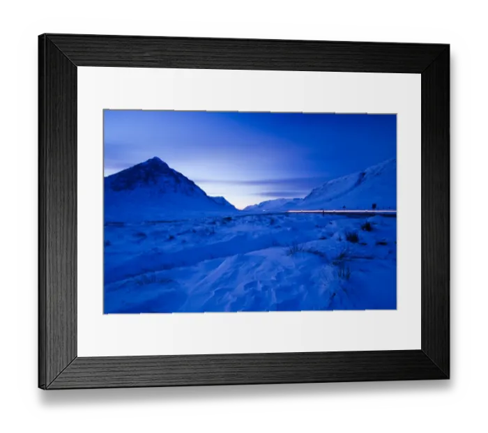 Framed Print : Scotland, Scottish Highlands, Pass of Glencoe. A82 running through the dramatic Pass of Glencoe