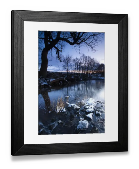 Framed Print : England, Northumberland, Northumberland National Park. The River Rede near the village of Otterburn