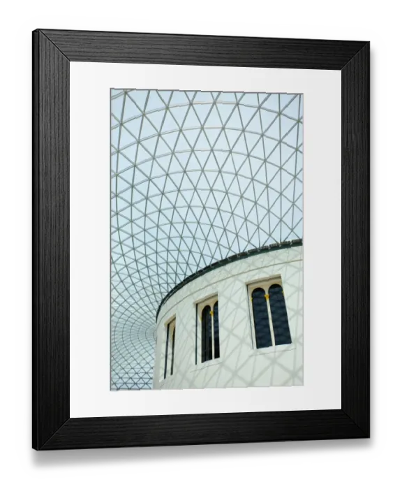 Framed Print : England, Greater London, London Borough of Camden. The covered great courtyard of the British Museum