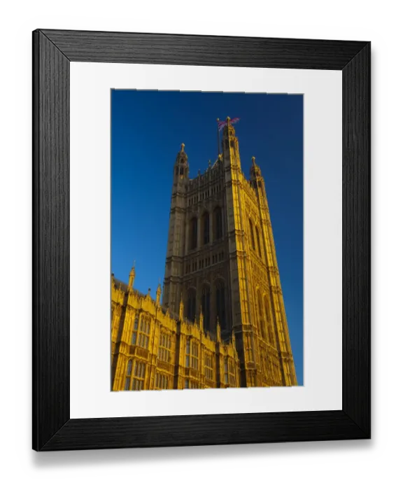 Framed Print : England, Greater London, City of Westminster. Victoria Tower, part of the House of Parliament building (also known as the Palace of Westminster), located in the City of