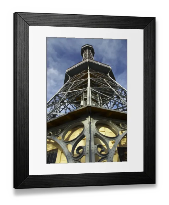 Framed Print : Czech Republic, Prague, Petrin Tower. The Petrin lookout tower provides fantastic views across the city