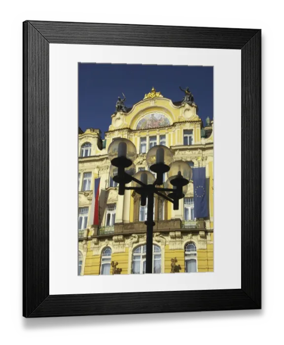 Framed Print : Czech Republic, Prague, Old Town. Typical Prague architecture of a building in the Old Town Square Framed Print : Czech Republic, Prague, Old Town. Typical Prague architecture of a building in the Old Town Square