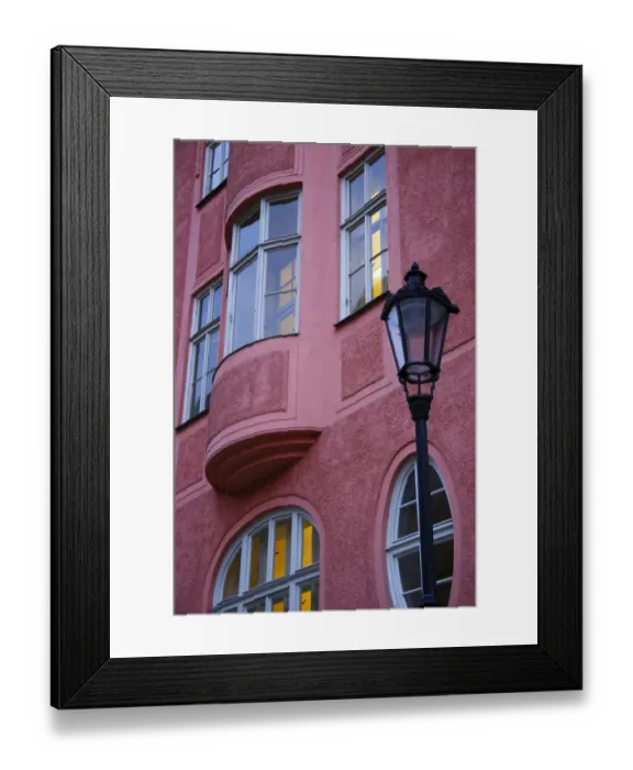 Framed Print : Czech Republic, Prague, Prague City. Typical Prague architecture of a building near Charles Bridge Framed Print : Czech Republic, Prague, Prague City. Typical Prague architecture of a building near Charles Bridge