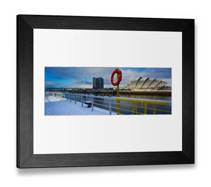 Framed Print : Scotland, Glasgow, Pacific Quay. Panoramic view of the Scottish Exhibition Framed Print : Scotland, Glasgow, Pacific Quay. Panoramic view of the Scottish Exhibition