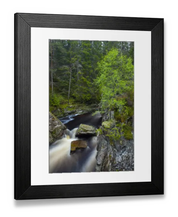 Framed Print : Scotland, Scottish Highlands, Laggan. Waterfalls on the River Pattack near Loch Laggan Framed Print : Scotland, Scottish Highlands, Laggan. Waterfalls on the River Pattack near Loch Laggan