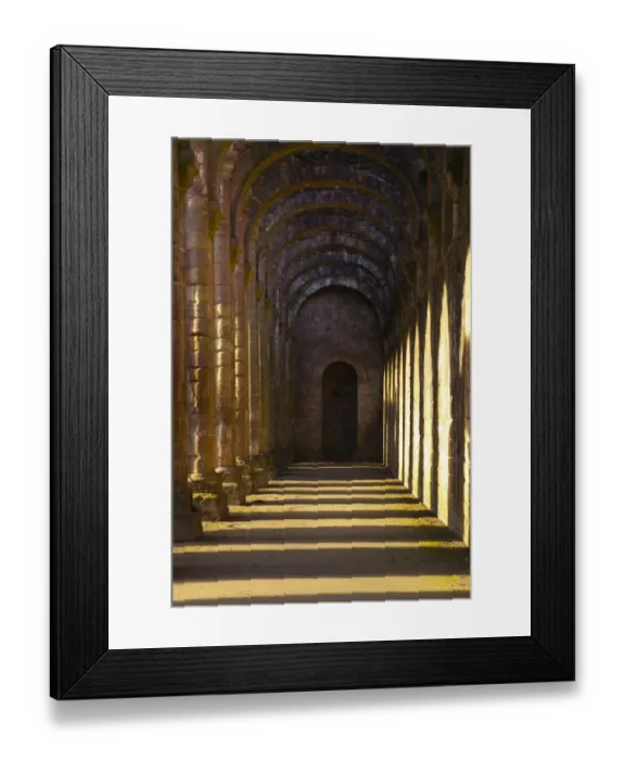 Framed Print : England, North Yorkshire, Fountains Abbey and Studley Royal World Heritage Site