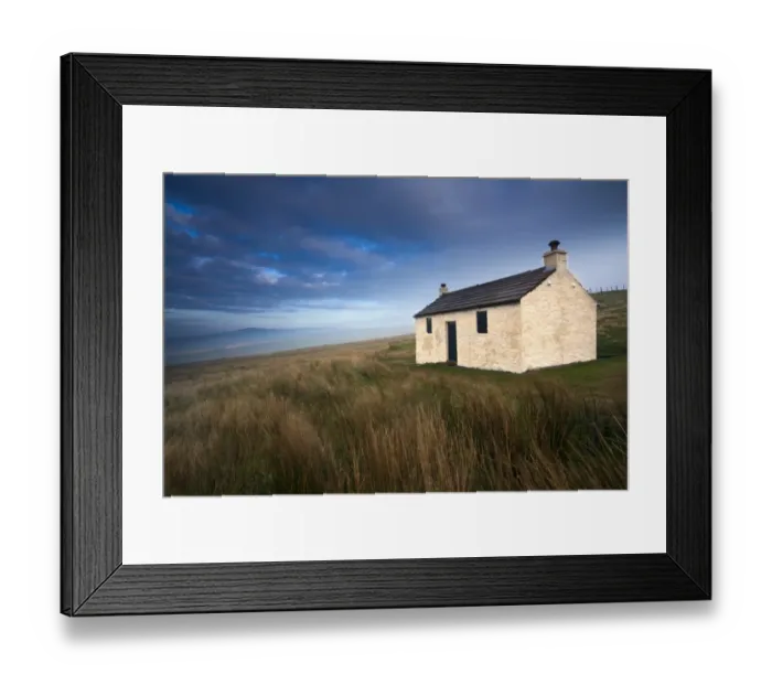 Framed Print : England, Cumbria, North Pennines. A small cottage located within the barren landscape of Hartside Pass near Alston within the North Pennines Area of Outstanding Natural Framed Print : England, Cumbria, North Pennines. A small cottage located within the barren landscape of Hartside Pass near Alston within the North Pennines Area of Outstanding Natural