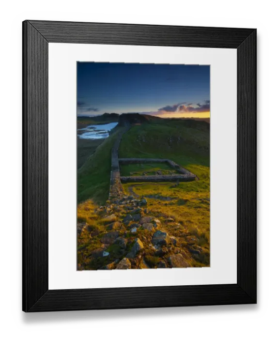 Framed Print : England, Northumberland, Hadrians Wall. Milecastle 39 on Hadrians Wall Framed Print : England, Northumberland, Hadrians Wall. Milecastle 39 on Hadrians Wall