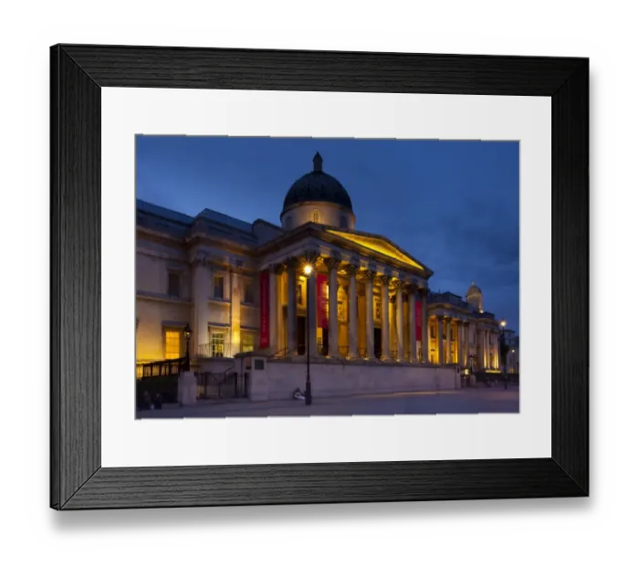 Framed Print : England, Greater London, City of Westminster. The National Gallery located in Trafalgar Square