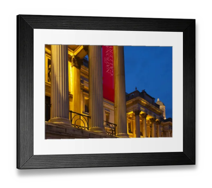 Framed Print : England, Greater London, City of Westminster. The National Gallery located in Trafalgar Square