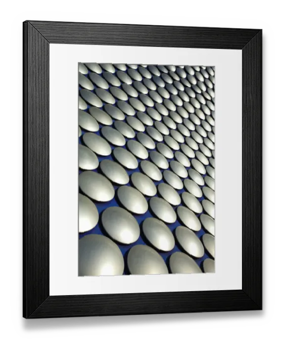 Framed Print : England, West Midlands, Birmingham. Abstract shapes of the modern Selfridges building Framed Print : England, West Midlands, Birmingham. Abstract shapes of the modern Selfridges building
