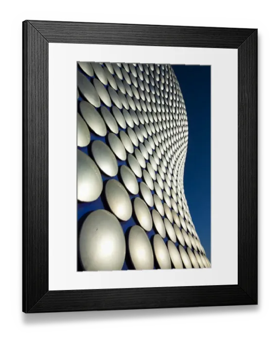 Framed Print : England, West Midlands, Birmingham. Abstract shapes of the modern Selfridges building