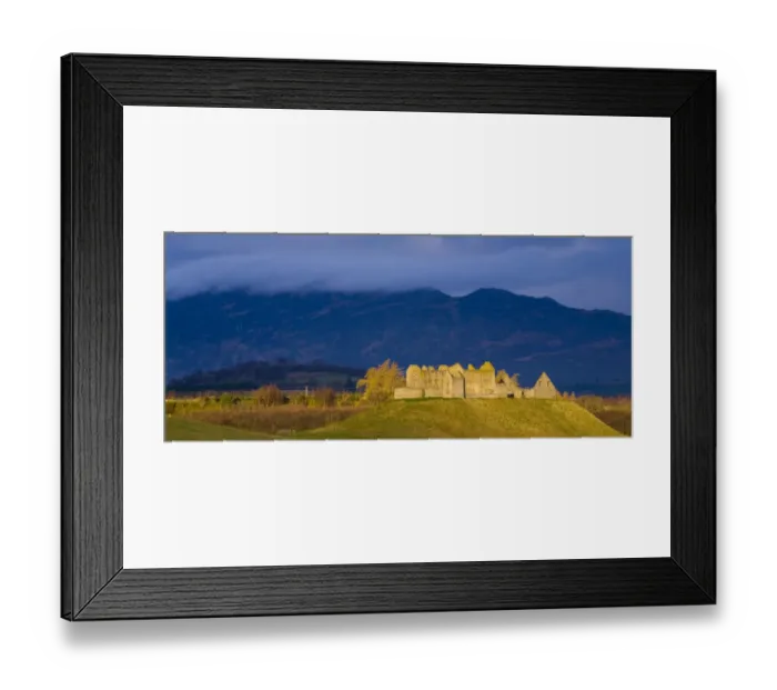 Framed Print : Scotland, Scottish Highlands, Cairngorms National Park. Dramatic light bathes the Ruthven Barracks Framed Print : Scotland, Scottish Highlands, Cairngorms National Park. Dramatic light bathes the Ruthven Barracks