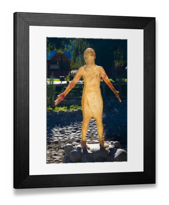 Framed Print : Argentina, The Lake District, Junin De Los Andes. Statue / artwork in Junin De Los Andes Framed Print : Argentina, The Lake District, Junin De Los Andes. Statue / artwork in Junin De Los Andes