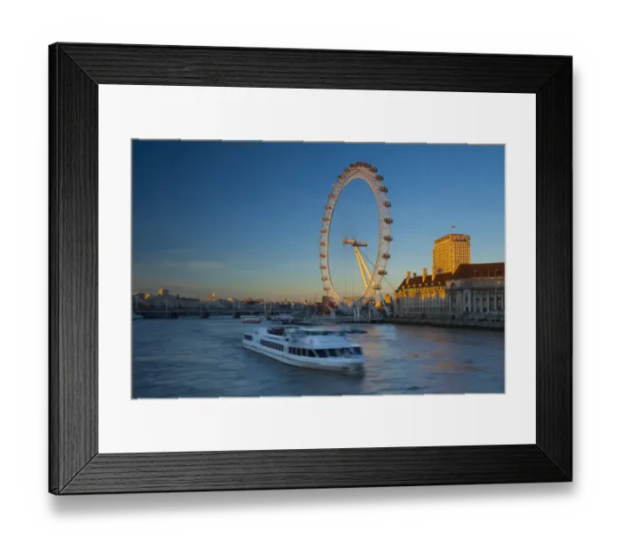 Framed Print : England, Greater London, London Eye Framed Print : England, Greater London, London Eye