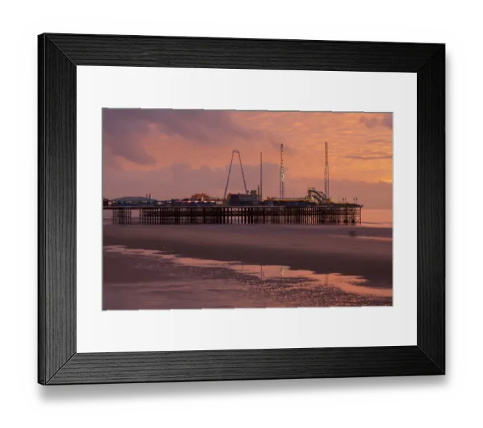 Framed Print : England, Lancashire, Blackpool
