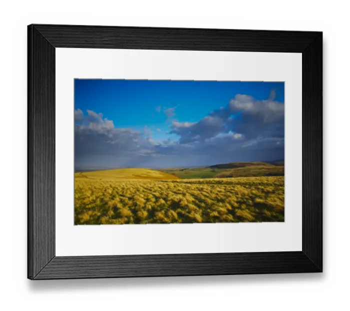 Framed Print : England, Northumberland, Northumberland National Park. The typical landscape encountered