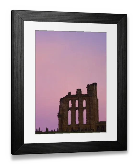 Framed Print : England, Tyne & Wear, Tynemouth. East end of the Tynemouth Priory Church (National Trust)