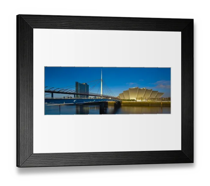 Framed Print : Bells Bridge, Glasgow City, Scotland
