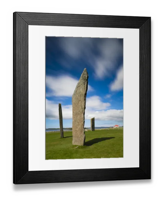 Framed Print : Scotland, Orkney Islands, Standing Stones of Stenness Framed Print : Scotland, Orkney Islands, Standing Stones of Stenness