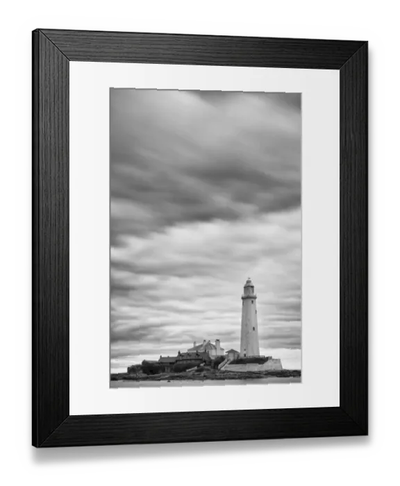 Framed Print : England, Tyne & Wear, St Marys Island & Lighthouse. England, Tyne & Wear, St Marys Island & Lighthouse