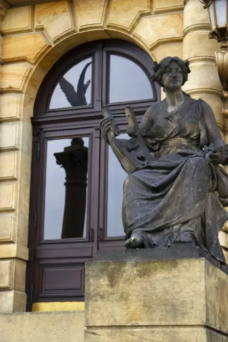 Framed Print : Czech Republic, Prague, Rudolfinum Concert Hall and Gallery. Statue and typical Prague architecture outside the Rudolfinum Framed Print : Czech Republic, Prague, Rudolfinum Concert Hall and Gallery. Statue and typical Prague architecture outside the Rudolfinum