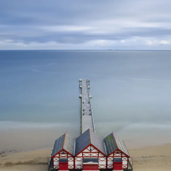 Framed Print : England, Cleveland, Saltburn-by-the-Sea