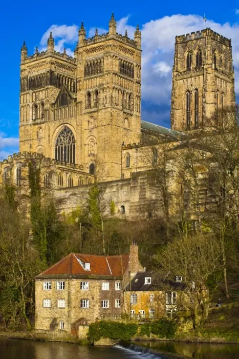 Framed Print : England, County Durham, Durham City. Fulling Mill, on the banks of the River Wear