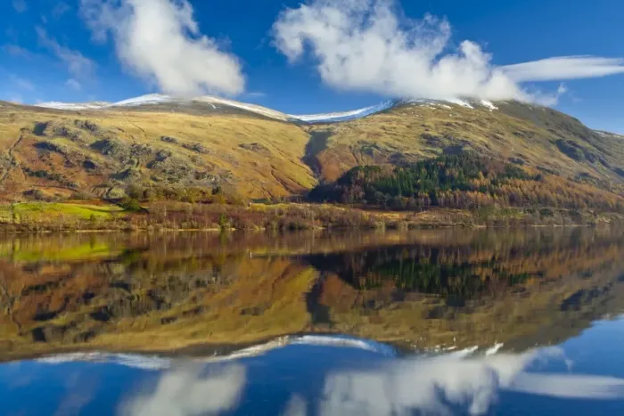 Framed Print : England, Cumbria, Lake District National Park. Lakeland hills reflected upon the still face of the Thirlmere Framed Print : England, Cumbria, Lake District National Park. Lakeland hills reflected upon the still face of the Thirlmere