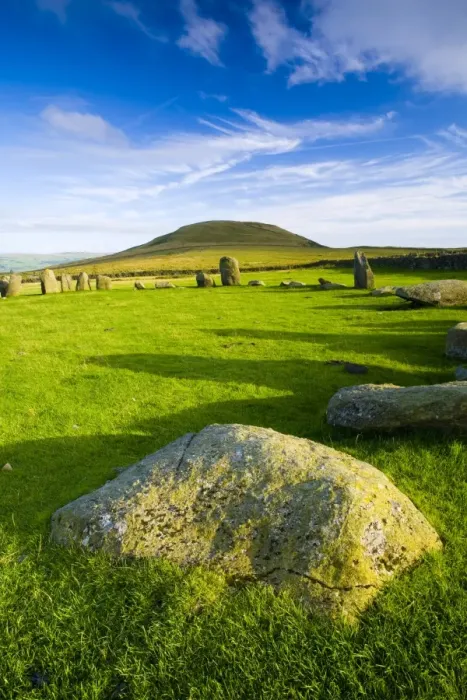 Framed Print : England, Cumbria, Swinside Stone Circle. The name of the Sunkenkirk stone circle