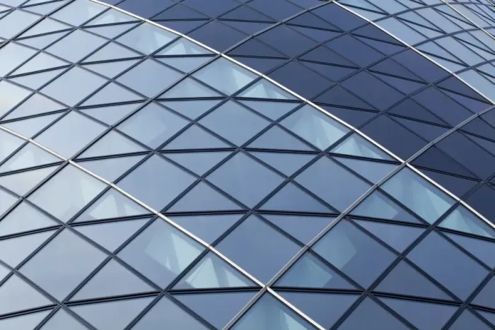 Framed Print : England, Greater London, The City of London. Abstract view of the modern architecture of the famous Gherkin building, in the financial square mile in the City