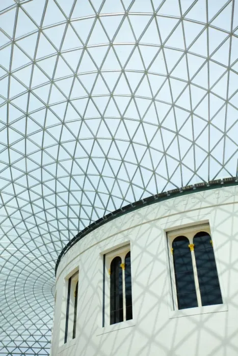 Framed Print : England, Greater London, London Borough of Camden. The covered great courtyard of the British Museum
