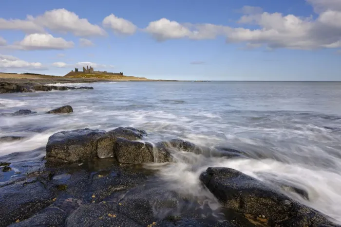 Framed Print : England, Northumberland, Dunstanburgh Castle